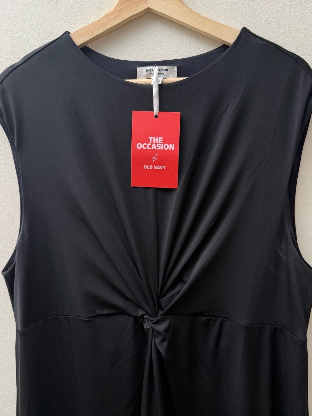 Old Navy Black Maxi Dress with Front Twist - Picture 2 of 7